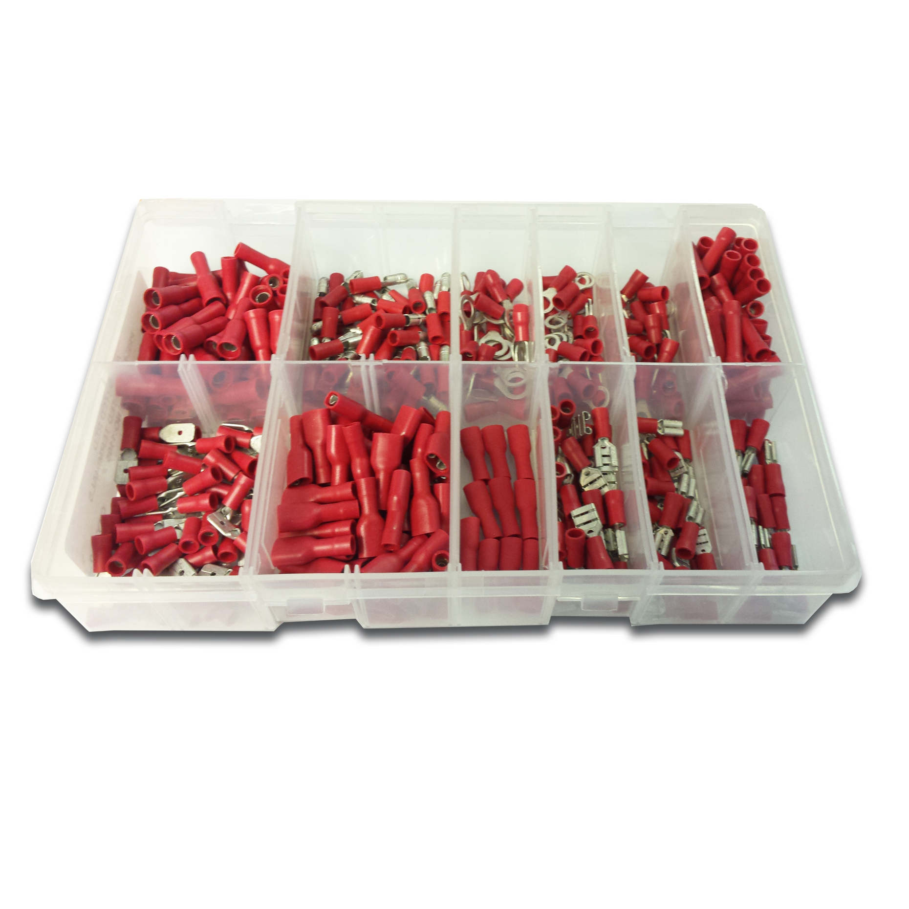 Asstd Red Pre-Insulated Terminals Box400pc
