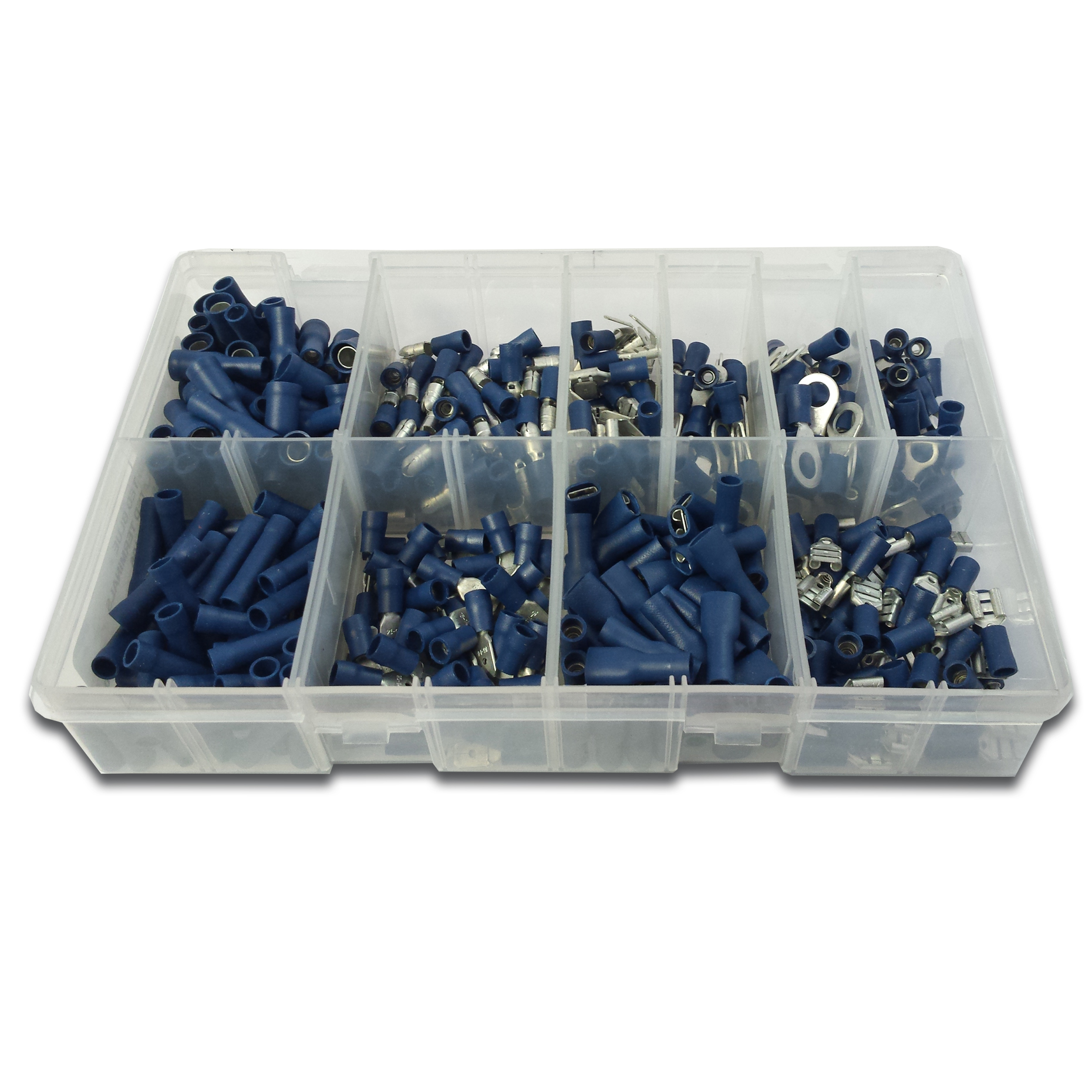 Asstd Blue Pre-Insulated Terminal Box400pc
