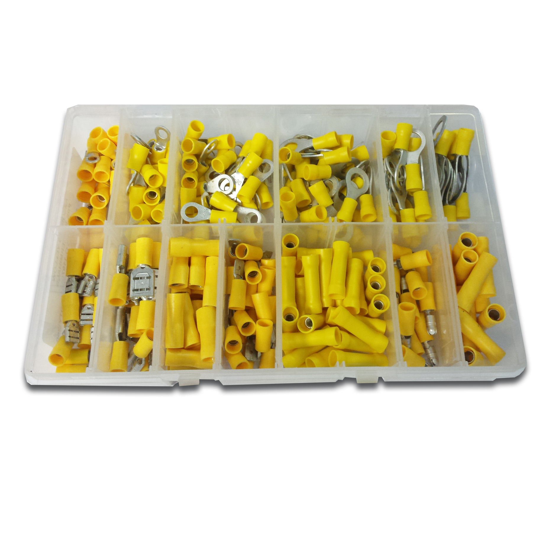 Asstd Yellow Pre-Insulated Tmnls Box260pc