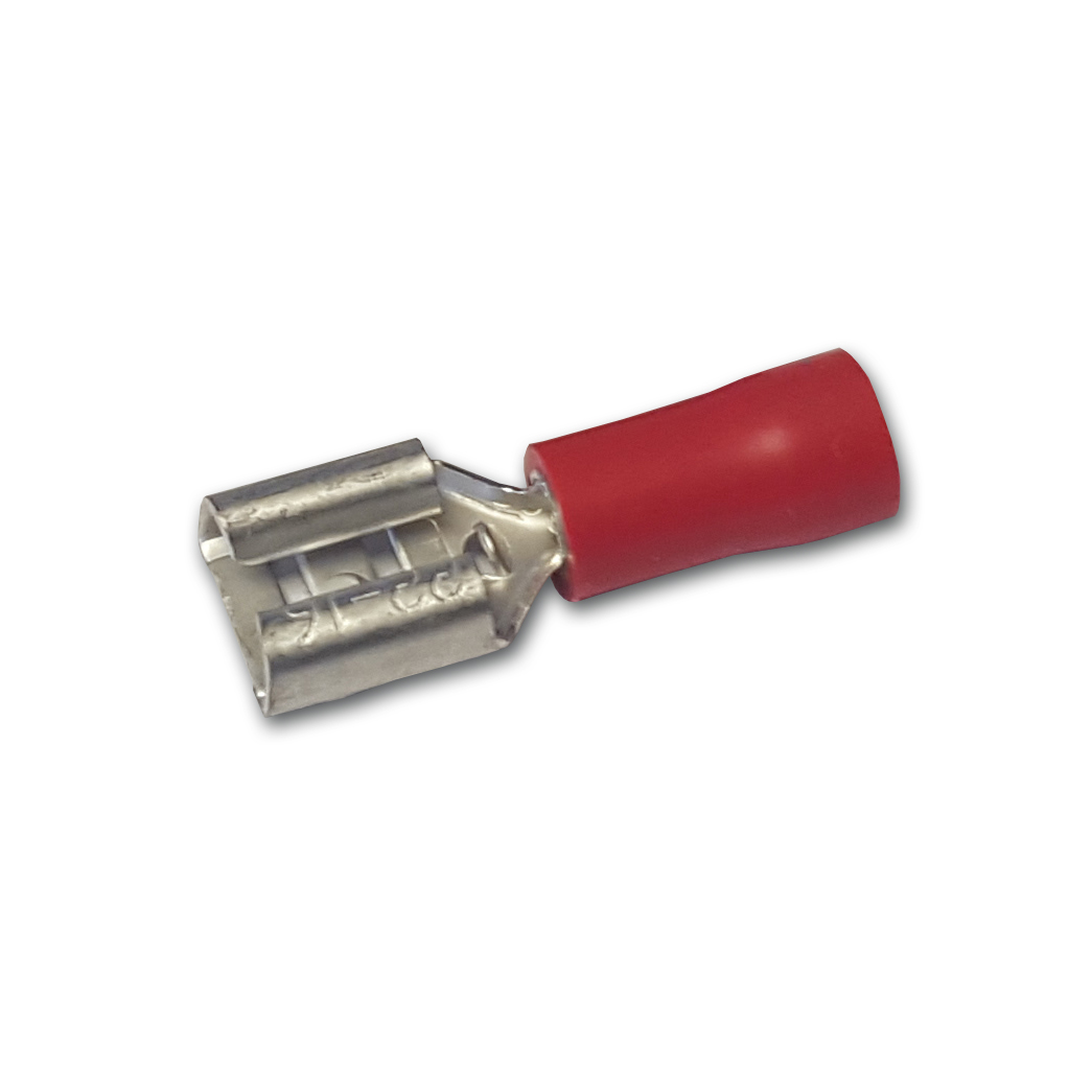 Red 2.8mm Female Push-on Terminals Pk100