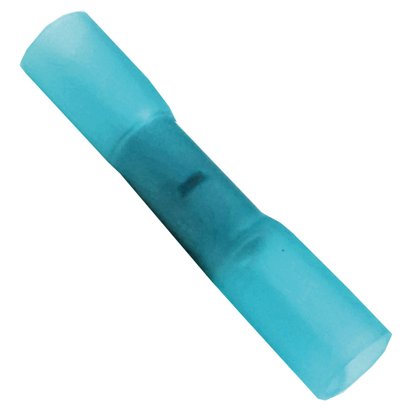 Blue Adv-Lined H/Shk Butt Terminal Pk25