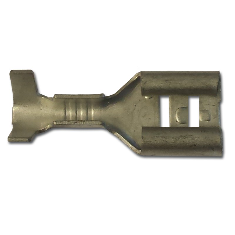 Unins 6.3mm Fem Spade 2.5mm2 Cable Pk100