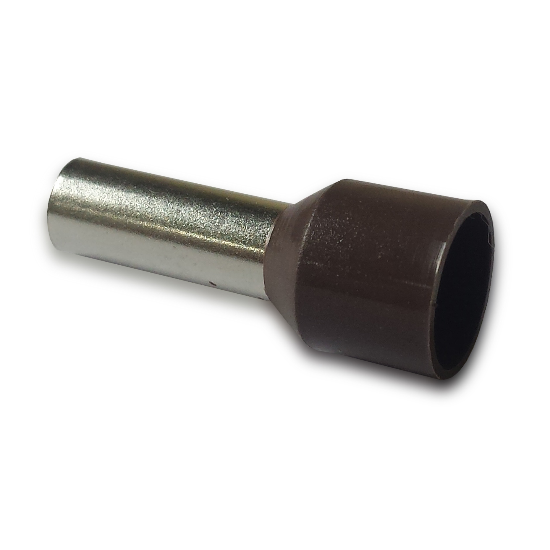Sgl Cd/End Tnl 10.0mm2 x12.0mm Brown Pk100Single Cord End Terminal Ferrule x100