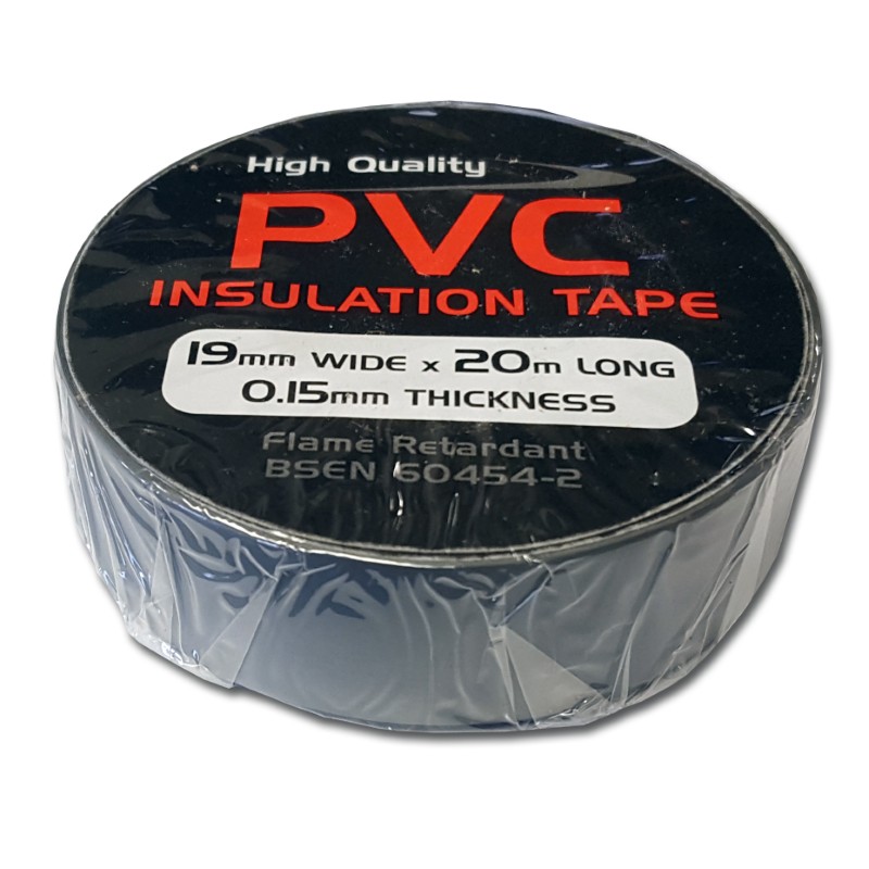 PVC Tape : 19mmx20m Roll -GREY Pk10
