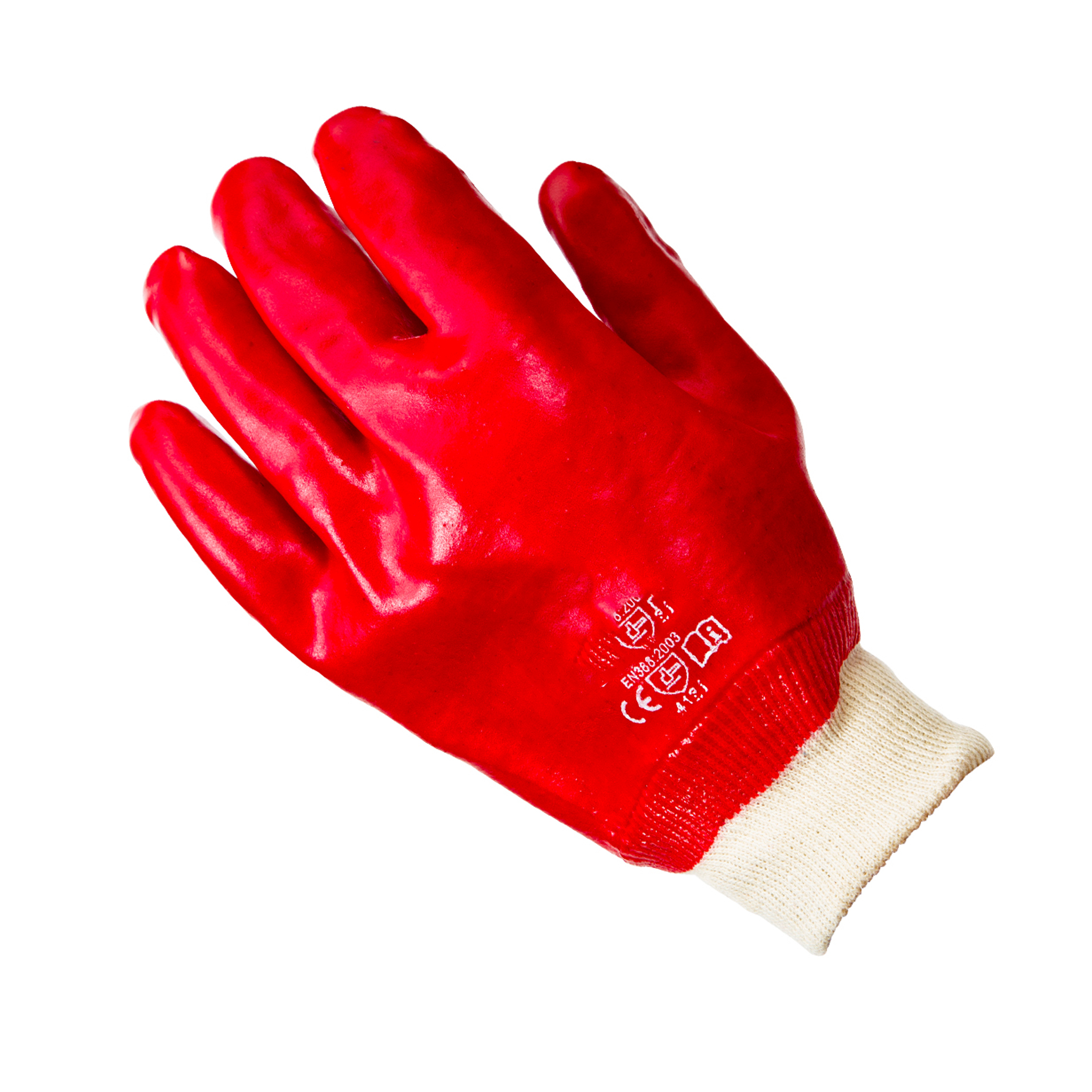 PVC Knitted Wrist Gloves Pkof 5 Prs