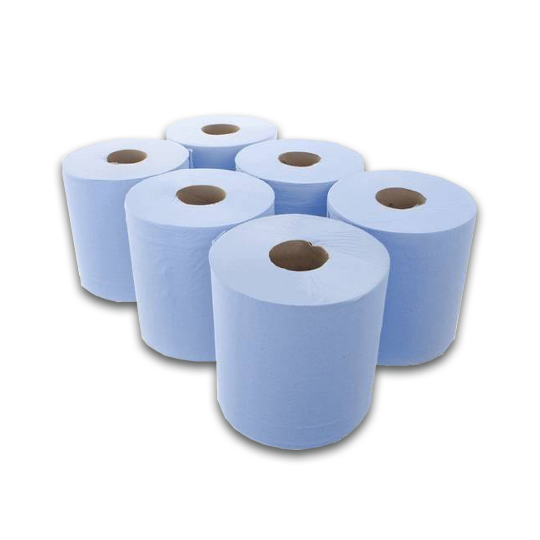 Blue Paper 2Ply Centrefeed 150M Roll Pk6 2Ply Flat Sheet 180mm x 150M / Roll
