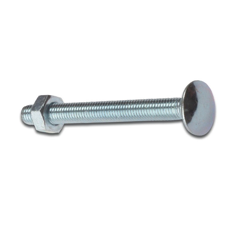M8 x75 Coach Bolt and nut Pk50 M8 x 75 / Cup Square Hex