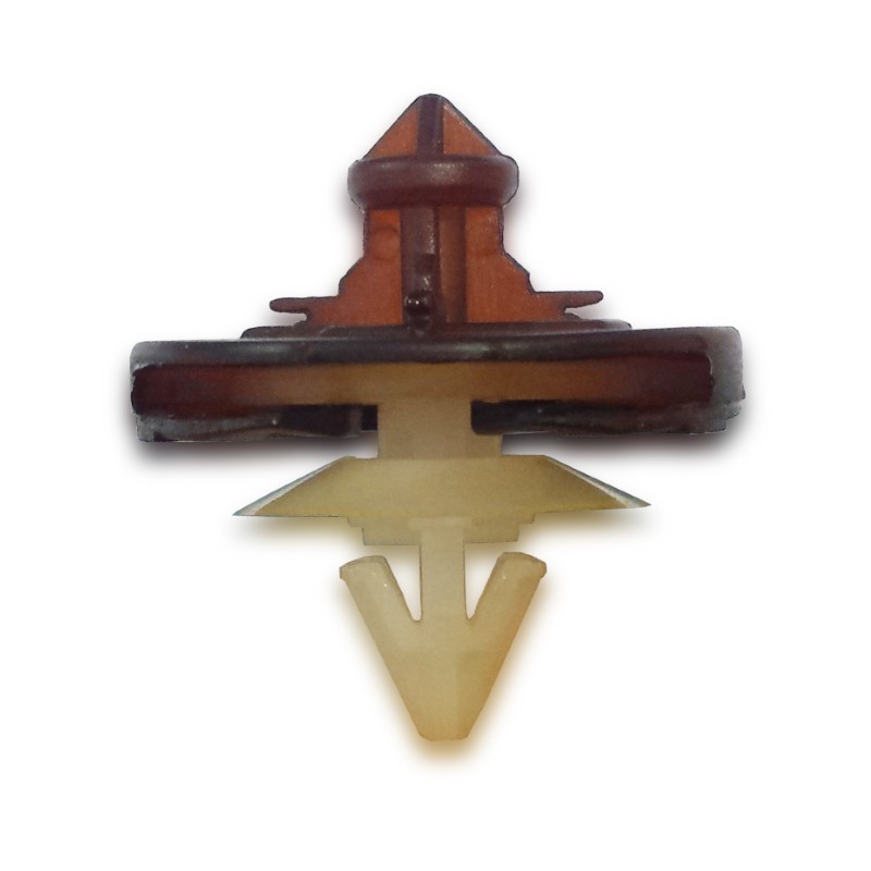 Audi/VW Brown/White Panel Clip Pk2028mm x 10mm x 9mm Stem Diam.