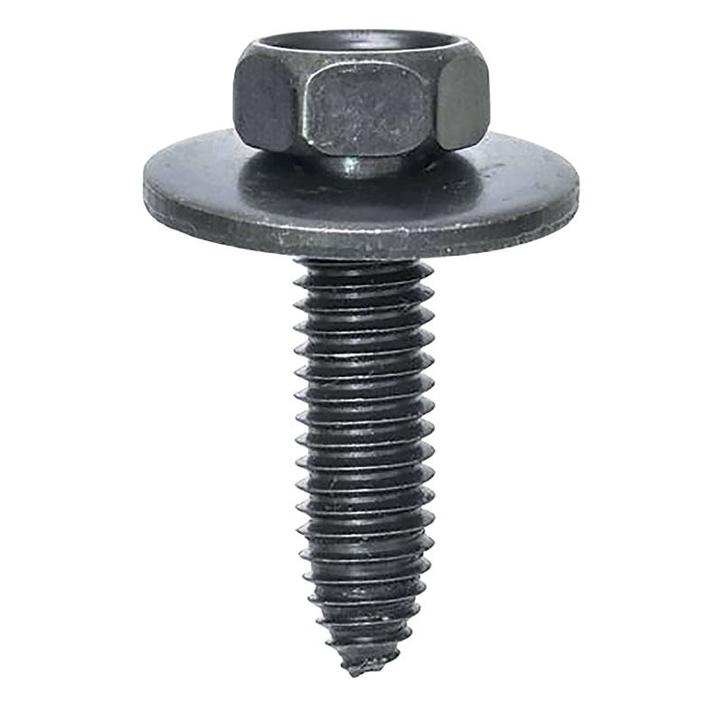 Black Hex Body Screw C/W Washer Pk20 M8 x 27mm