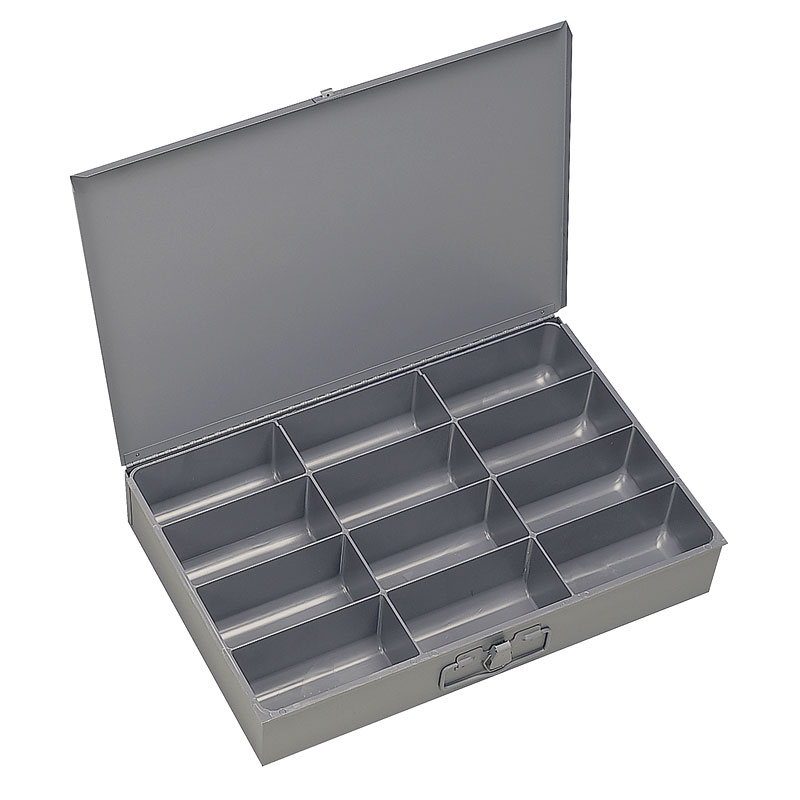 12 Compartment Large Scoop Box Pk1W=18in. D=12in. H=3in. / 12 Compartments