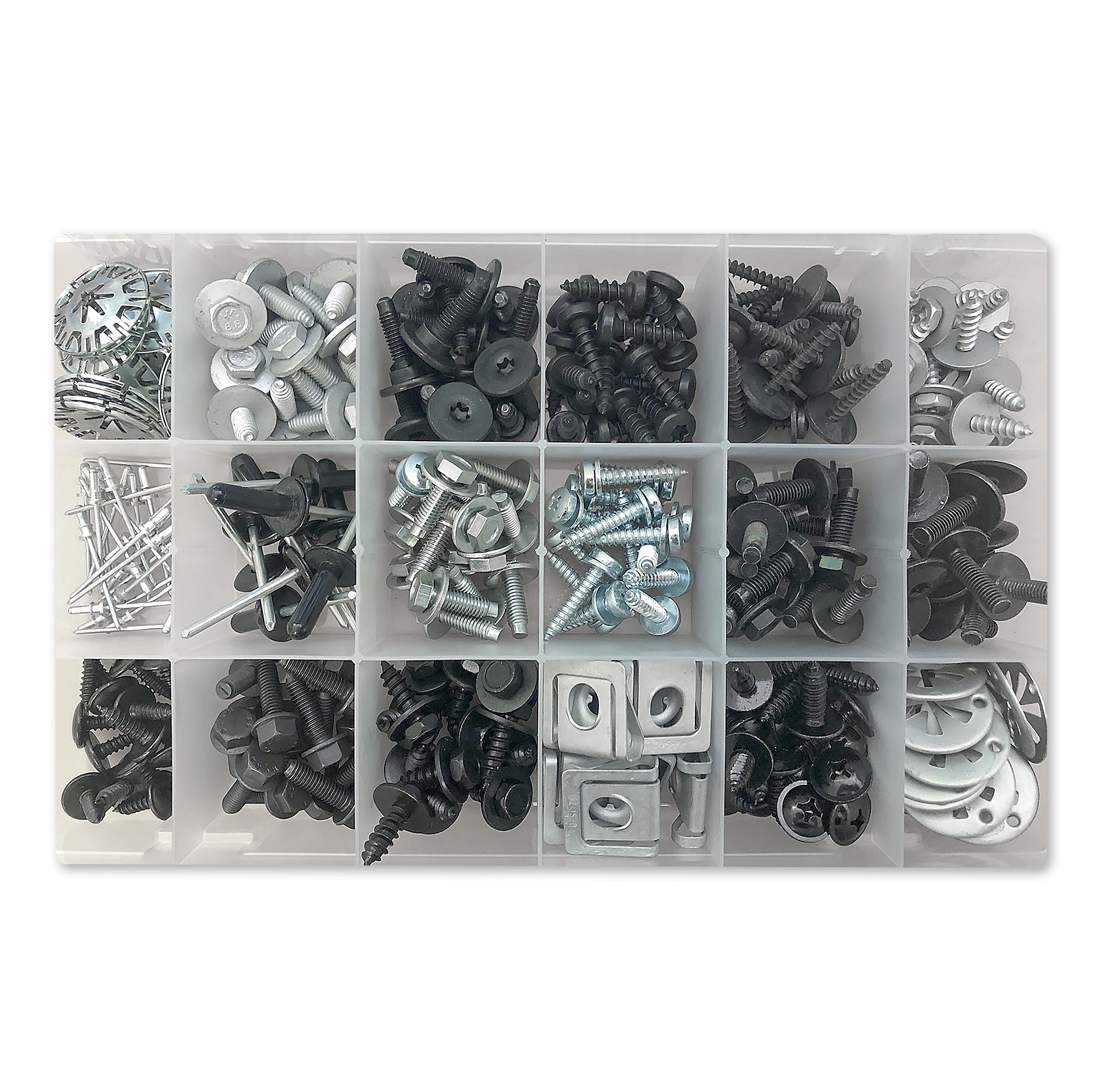 Assorted Metal Body Fixings Box312pc