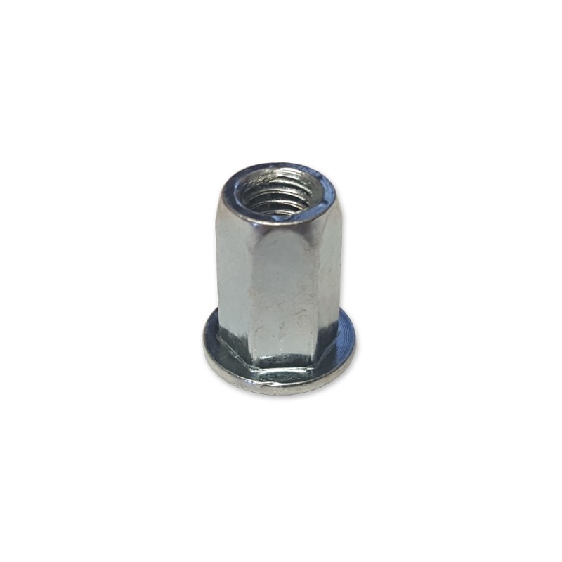 M8 Full Hex Threaded Insert Pk50Zinc Plated Steel