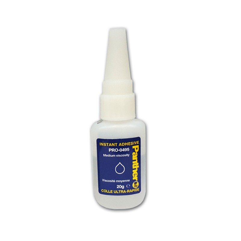Super Glue Med. Viscosity 20ml  Box 12Panther-Pro  20ml Bottle