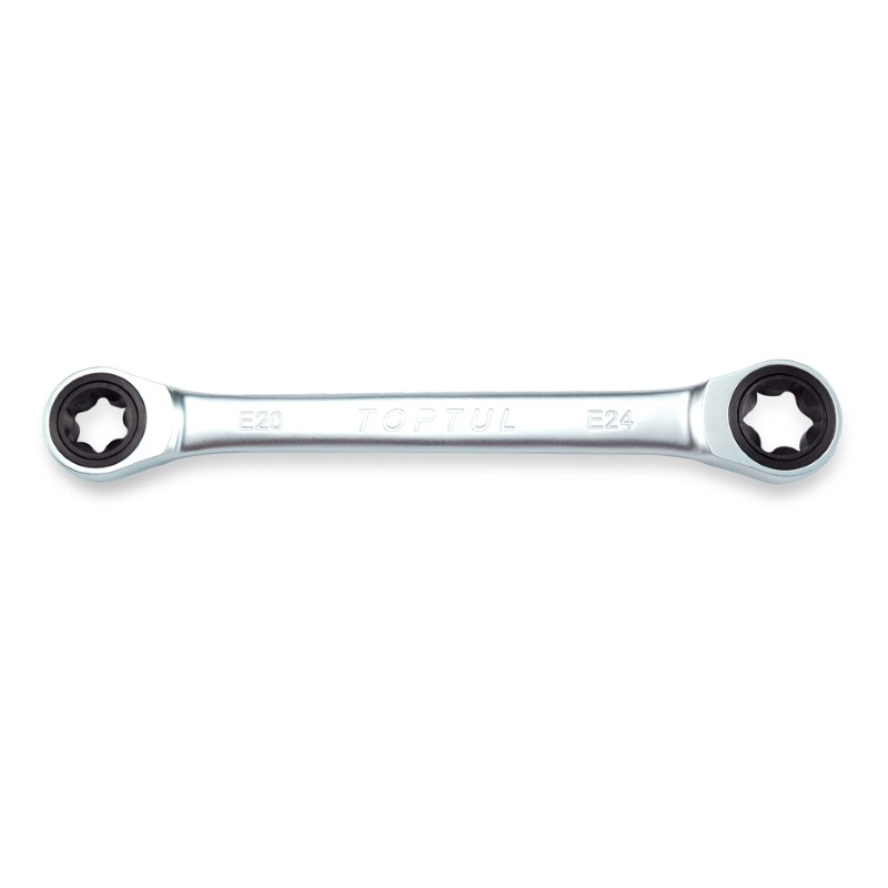 E20 x E24 Ratchet E-Star ring wrench