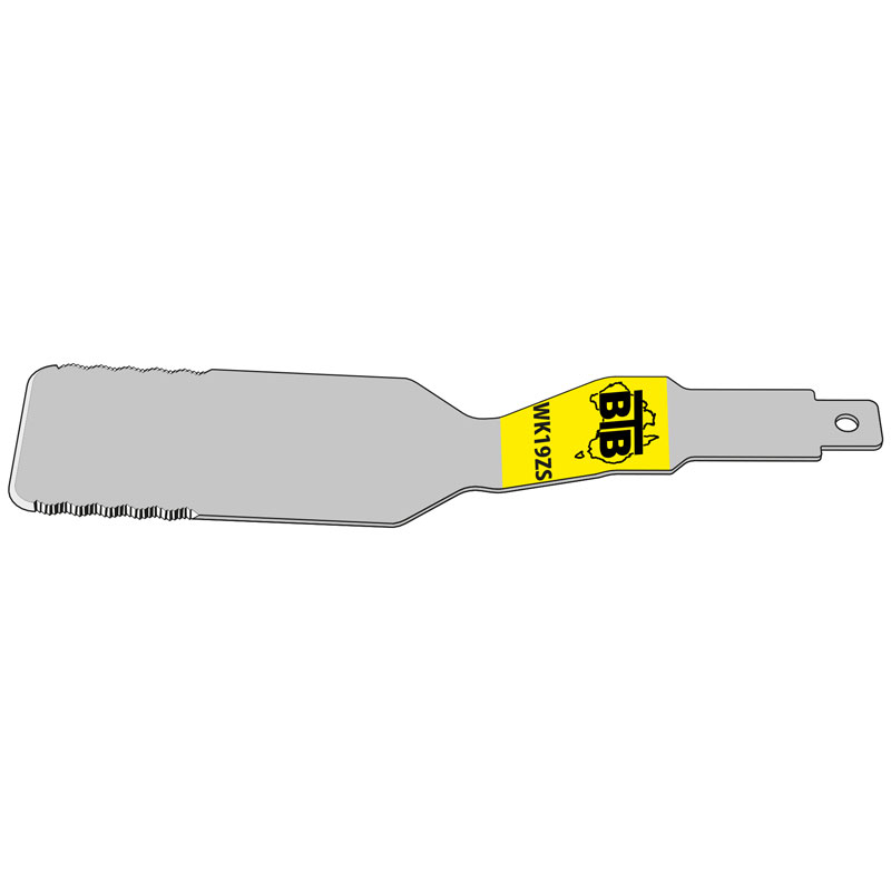 BTB 180mm Large Long Serrated Flat Blade