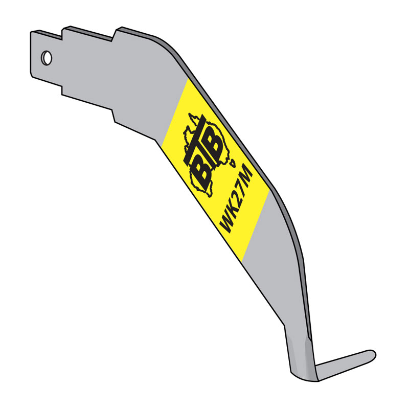 BTB Powered Medium Cold Knife Blade-Left H and (25mm)