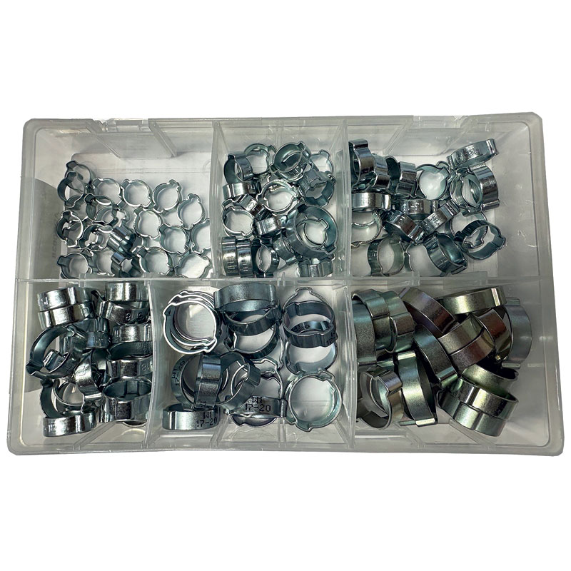 Assorted Twin Ear O Clips  140pcs