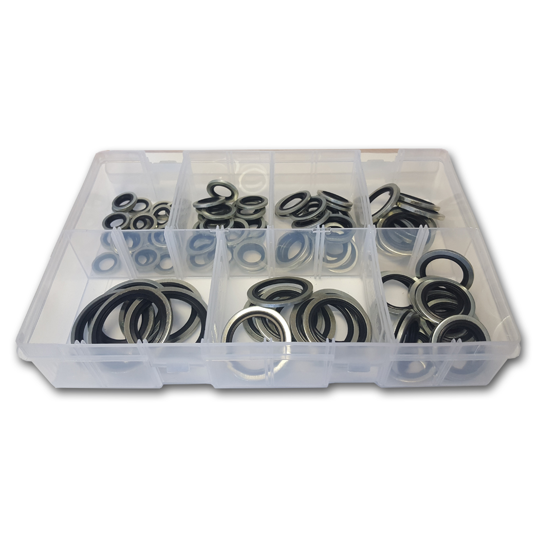 Asstd Imperial Bonded Seal Washers Box90pc