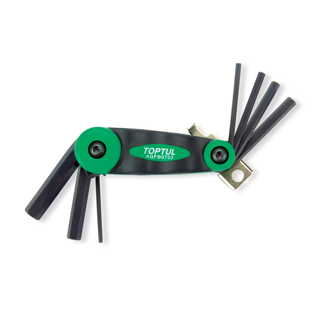 7 in 1 Foldable Hex Key Wrench Set 2.53456810mm