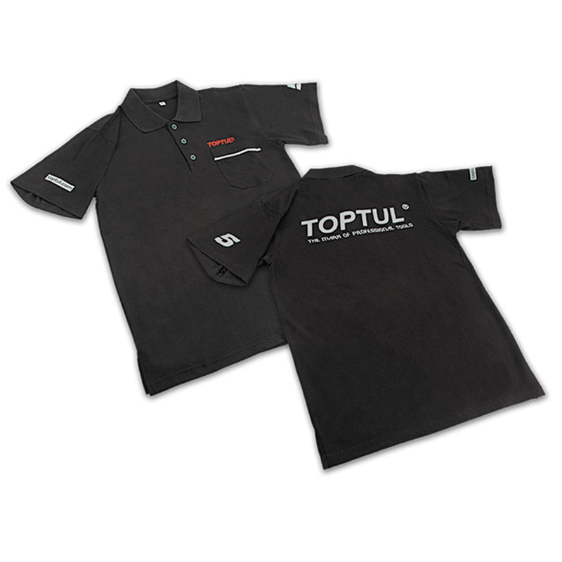 Toptul Summer Polo Shirt (All Black) Large