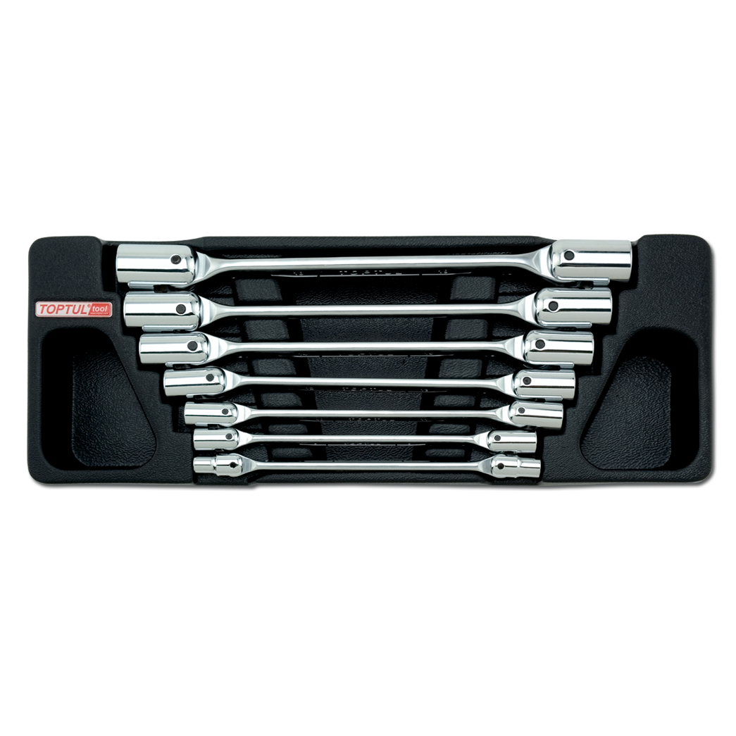 7 Piece Double Ended Swivel Socket Set 6x78x910x1112x1314x1516x1718x19mm