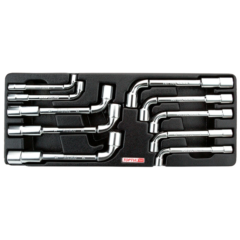 10 Pce Angled Socket Wrench SetModular Tray Type B