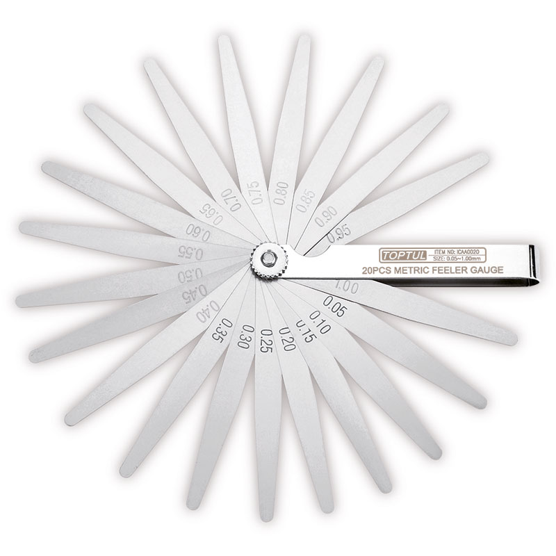 20 Blade Metric Tapered Feeler Guage Set