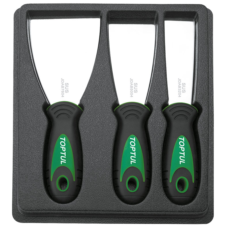 3pcs Stainless Steel Putty Knife Set76x50x32mm