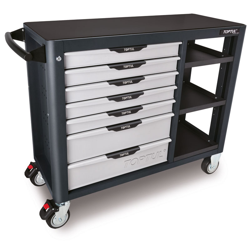 GREY 7 Drawer H/Duty Mobile Work Bench
